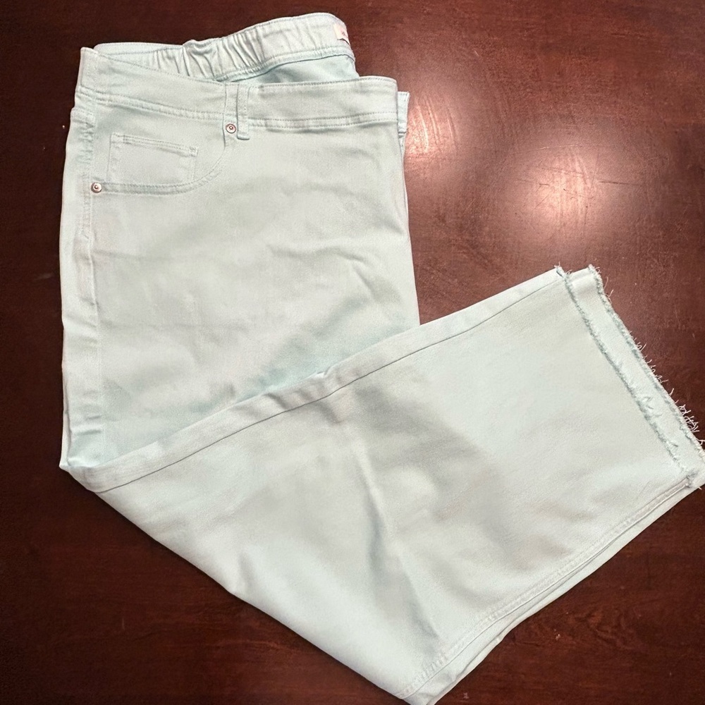 J. Jill Denim High-Rise Crop Jeans in Light Blue